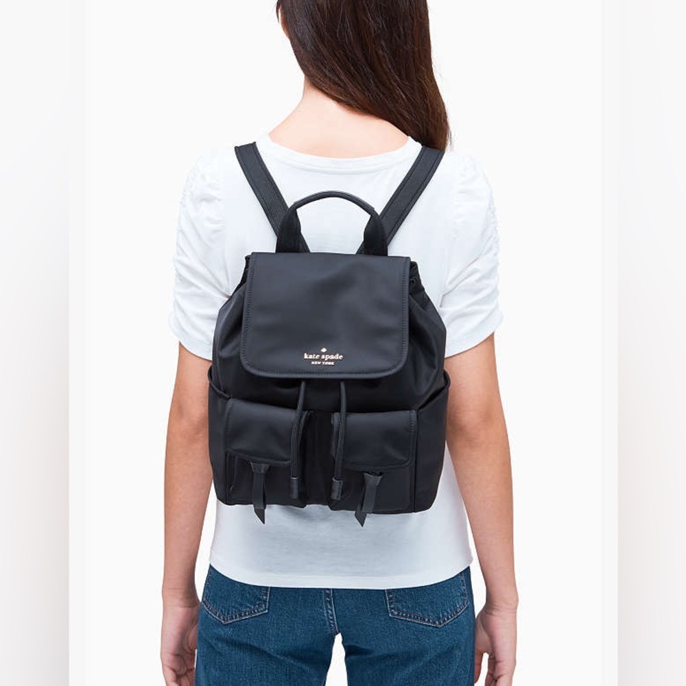 Kate Spade ‘Carley’ Nylon Flap Backpack